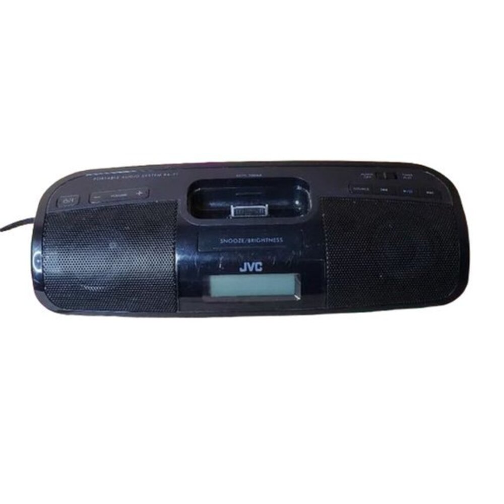 JVC Portable Audio System RA-P1B  Radio Clock Alarm